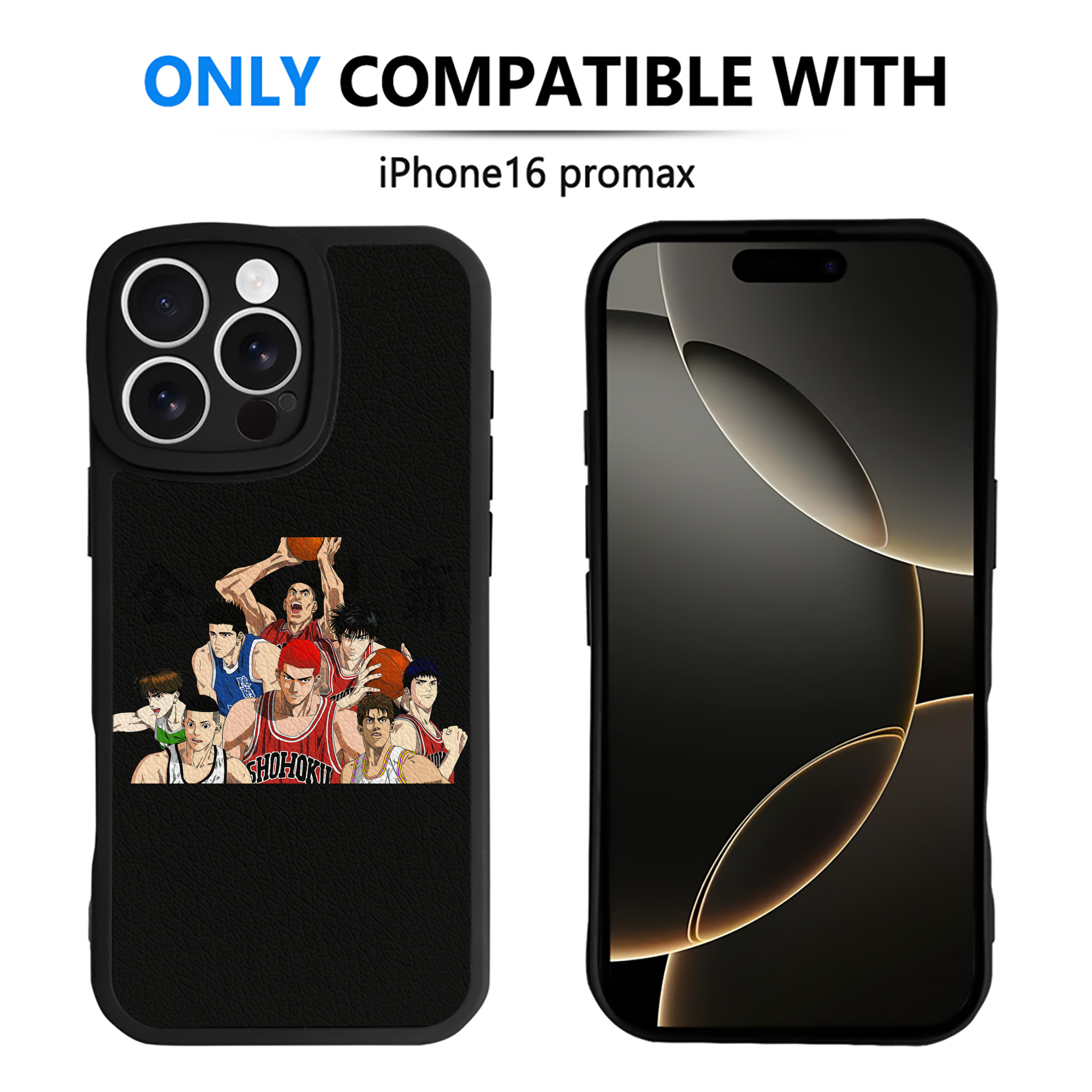 （画像用） SLAM DUNK／スラムダンク 【iPhone 16シリーズ対応】シリコンスマホケース（レザー調） 材質：シリコン
